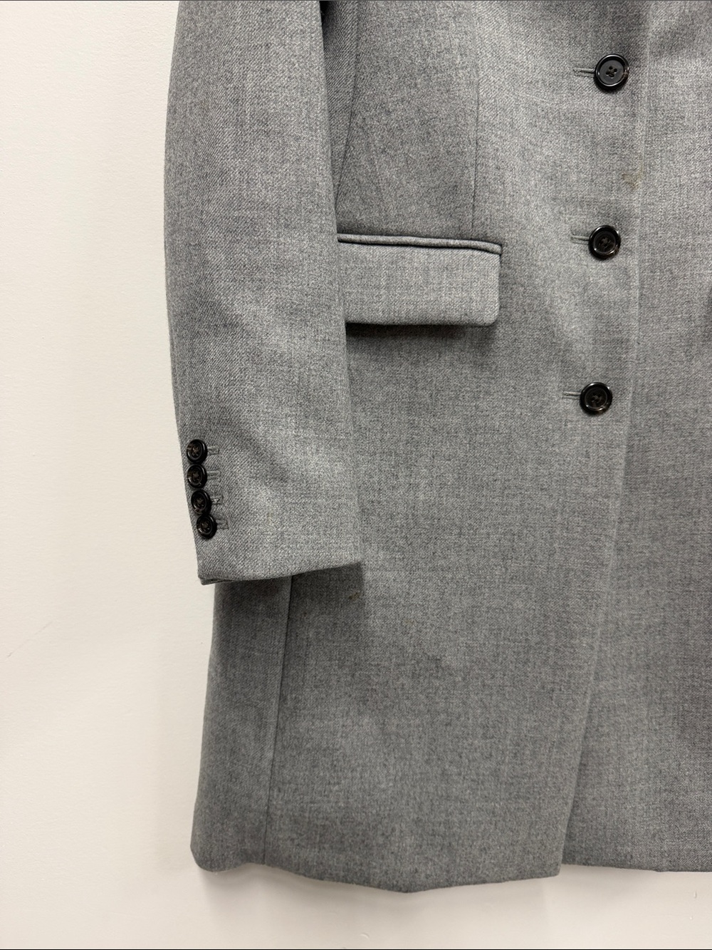 J CREW Regent Topcoat Coat Gray Wool Tailored Academia Preppy Classic Dressy 10 - Picture 6 of 8